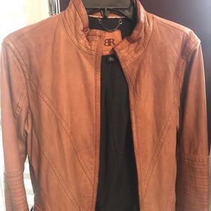 Banana Republic Leather Jacket Sz L